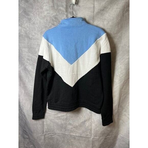 FILA Womens Size S Blue, White, Black Quarter Zip Pullover Sweatshirt - Picture 4 of 4